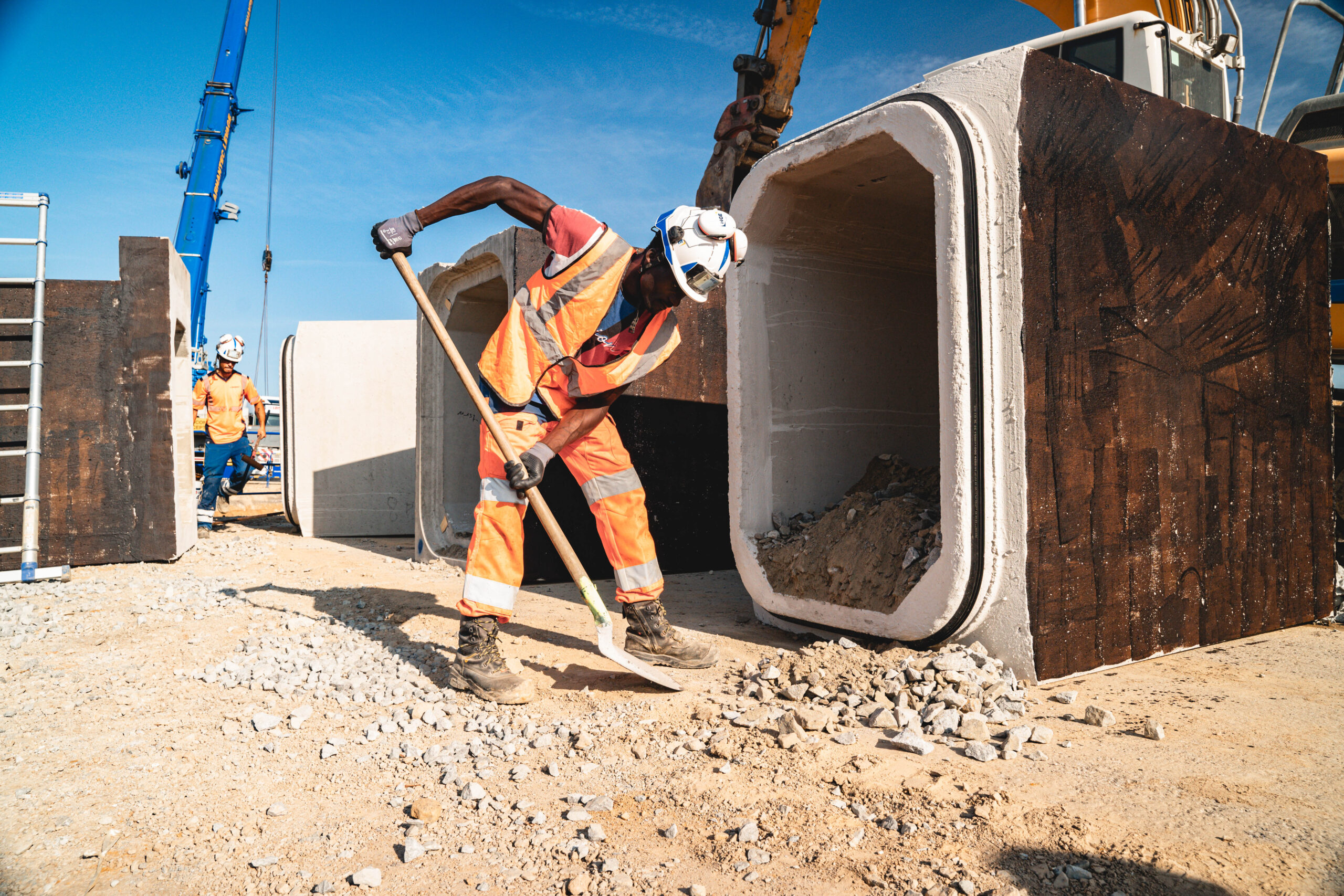 Chantier NGE filmé avec intelligence artificielle — TNX Agency production vidéo BTP